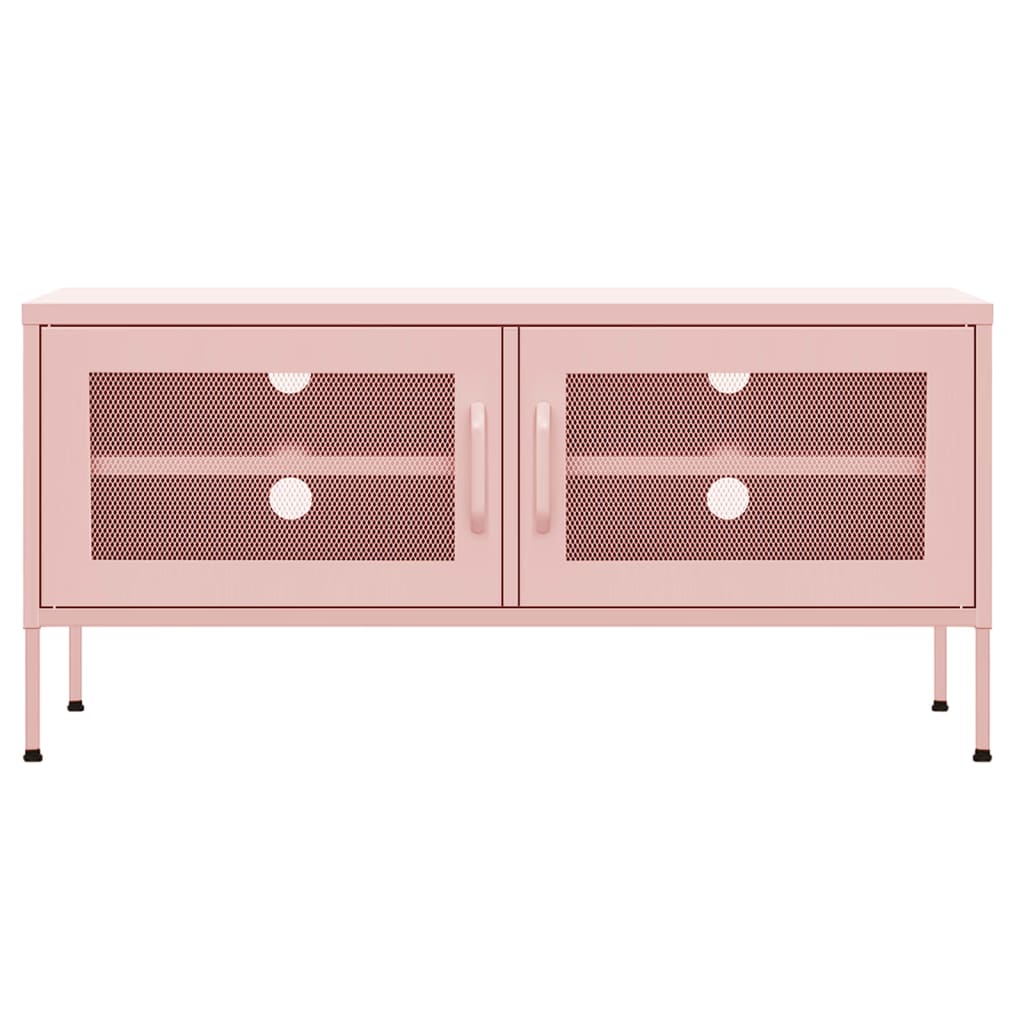 105x35x50 cm pink steel TV cabinet