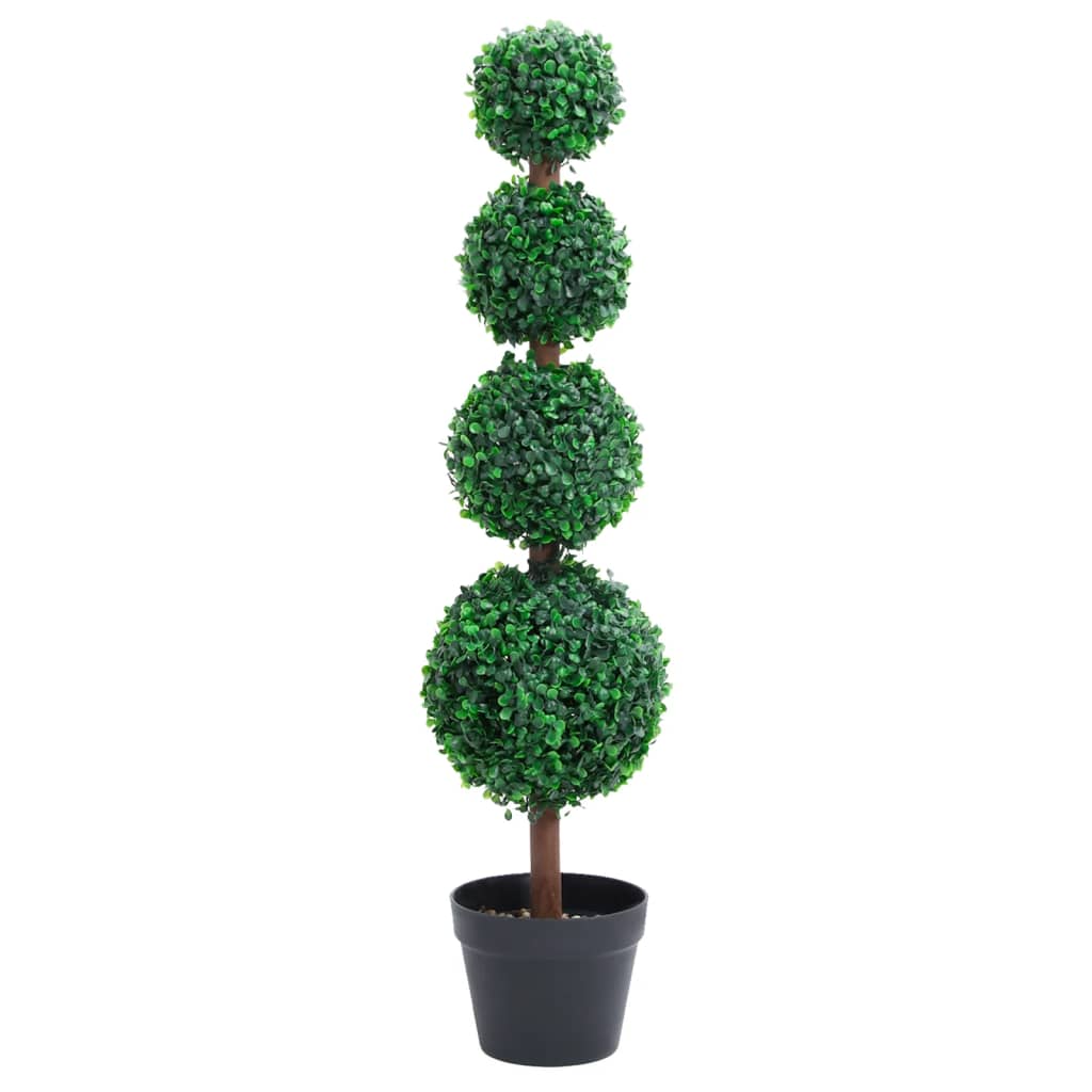 Vetonek Planta de boj artificial forma de bola con maceta verde 90 cm