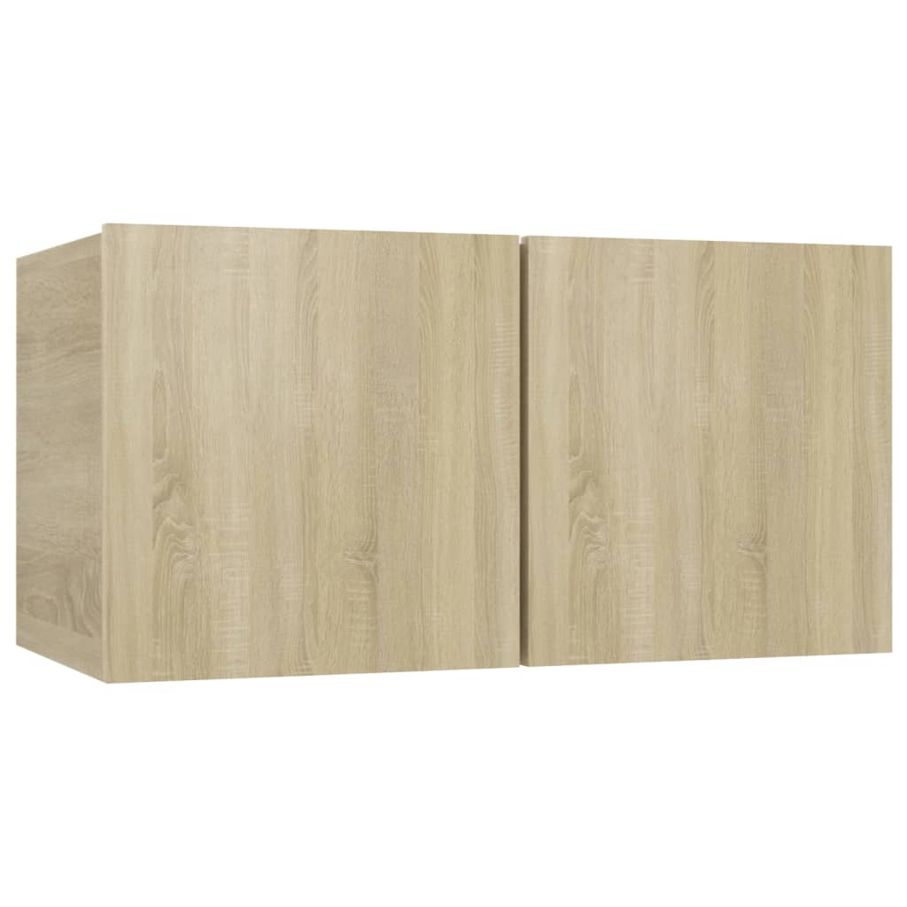 Conjunto de móveis TV 6 PCs engenharia de madeira Oak Sonoma v45