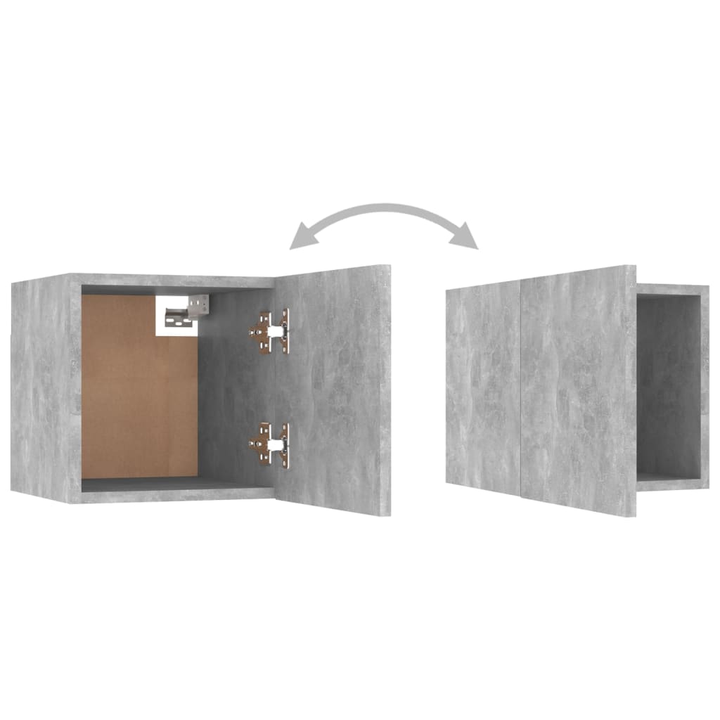 Set de muebles de salón 7 pzas madera sintetizada Nexus gris hormigón vidaXL