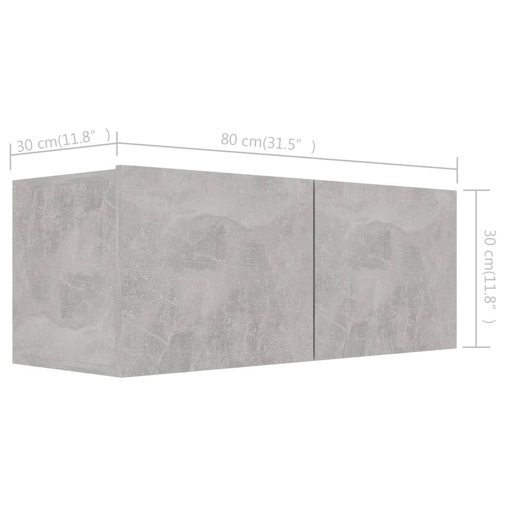 Set de muebles de salón 7 pzas madera sintetizada Nexus gris hormigón vidaXL