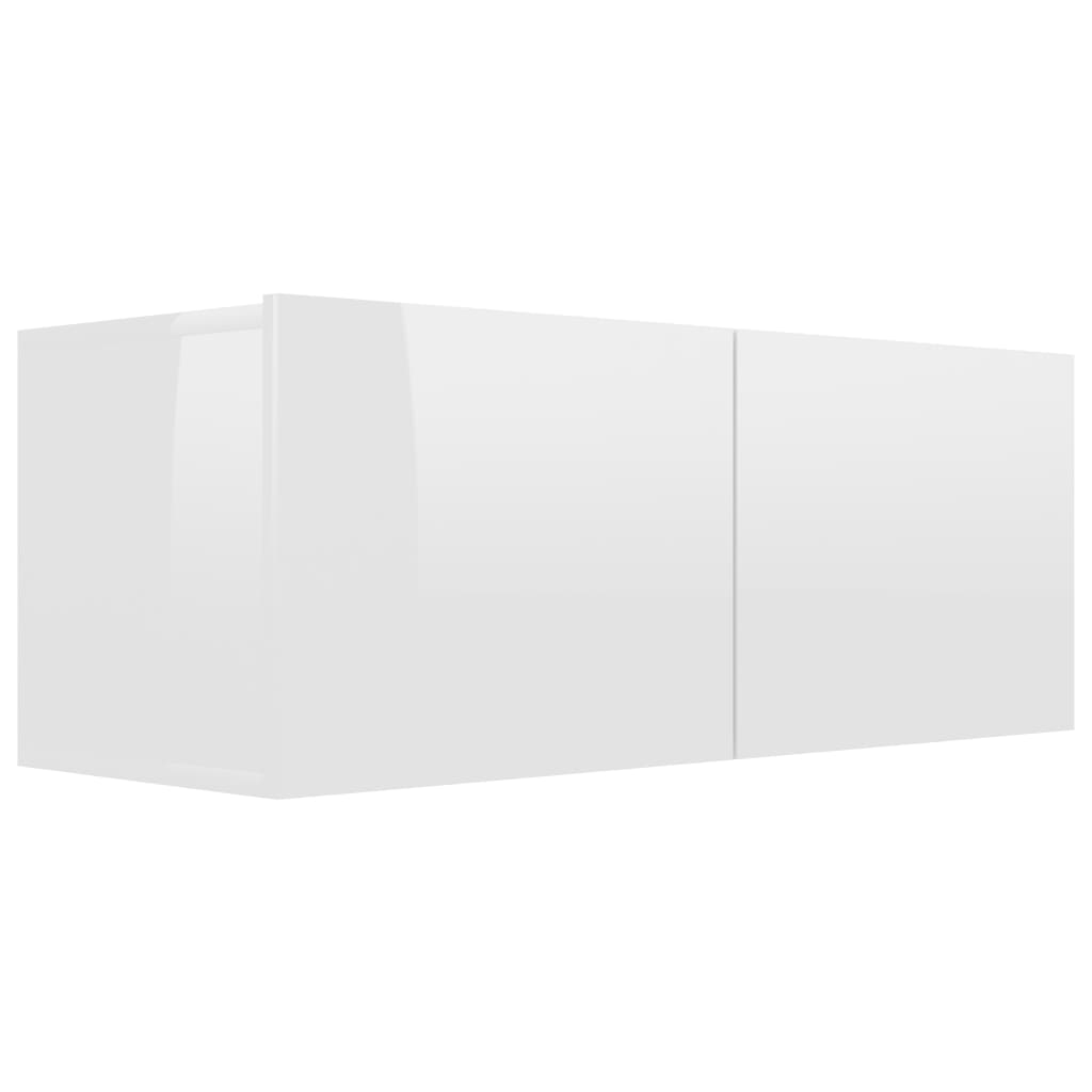 Set de muebles de salón 8 pzas madera sintetizada Nexus blanco brillo vidaXL