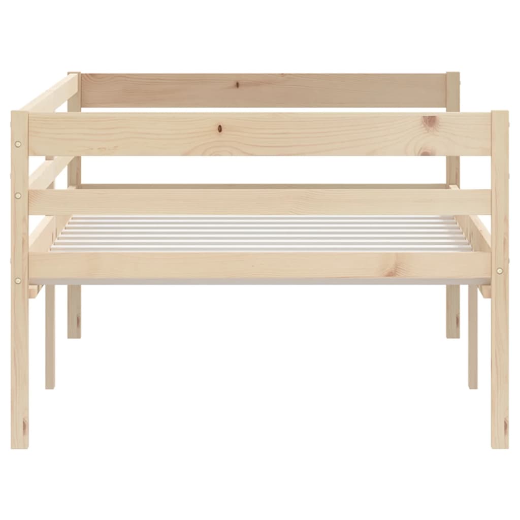 Estructura de cama sin colchón madera maciza de pino 90x200 cm vidaXL