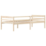 Estructura de cama sin colchón madera maciza de pino 90x200 cm v9022 - Vetonek