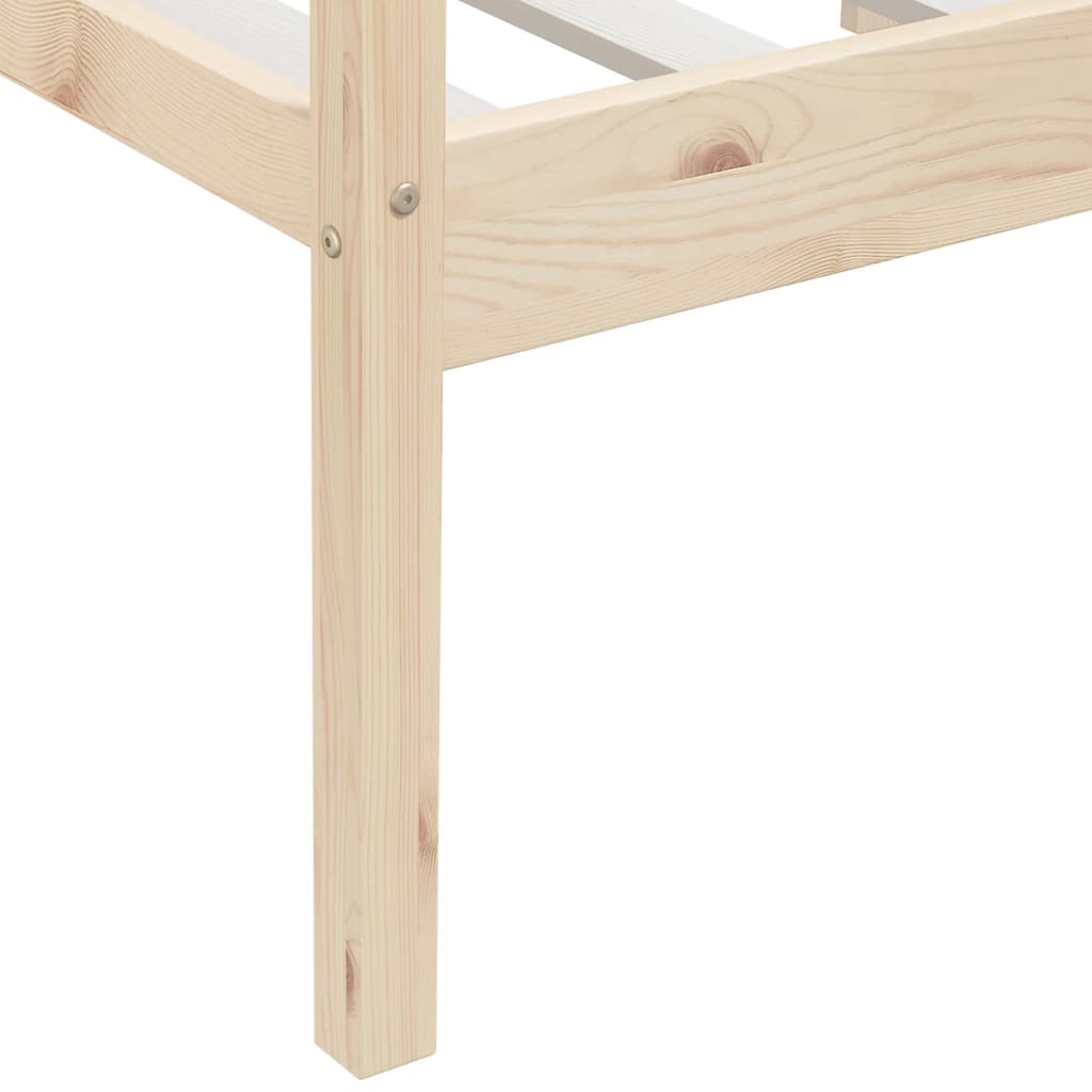 Estructura de cama sin colchón madera maciza de pino 90x200 cm vidaXL