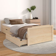 Estructura de cama sin colchón madera maciza de pino 90x200 cm v9176 Vetonek