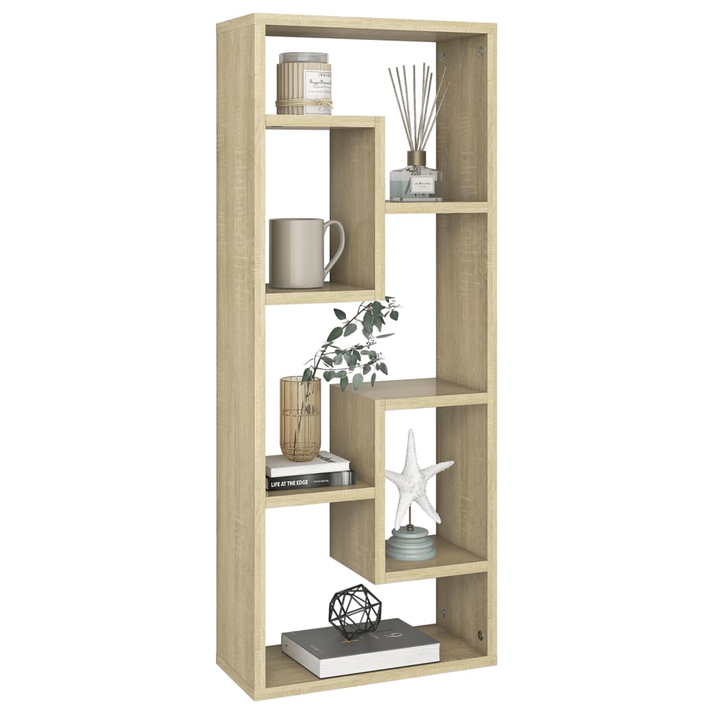 Oak wall shelf 36x16x90 cm