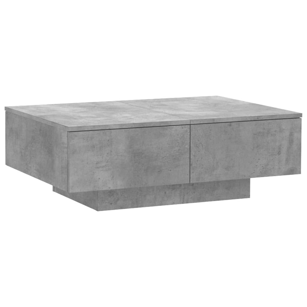 Mesa de centro madera de ingeniería gris hormigón 90x60x31 cm vidaXL