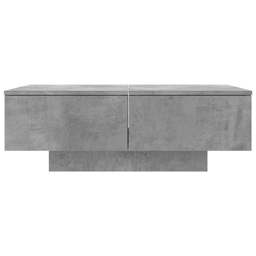 Mesa de centro madera de ingeniería gris hormigón 90x60x31 cm vidaXL