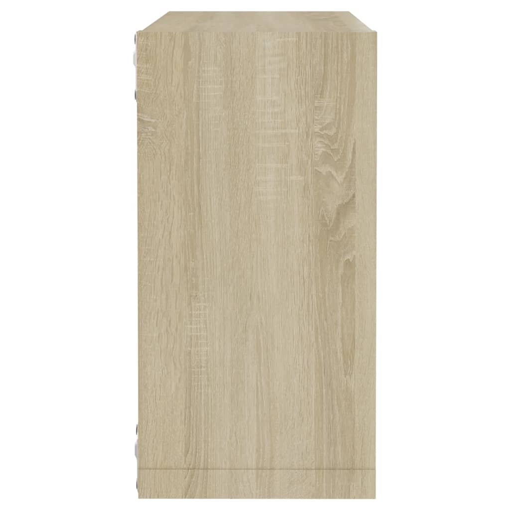 Etagères murales cube 6 unités Chêne Sonoma 30x15x30 cm V4278 Vetonek