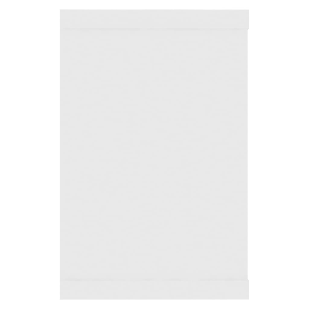Estante cubo de pared 2 uds madera sintetizada Nexus blanco 60x15x23cm - Vetonek
