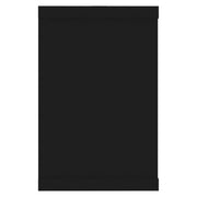 Estante cubo de pared 6 uds contrachapado negro 60x15x23 cm v5565 - Vetonek