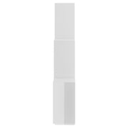 Estante cubo de pared contrachapado blanco brillante 78x15x93cm v5930 - Vetonek