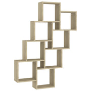 Vetonek Estante cubo de pared contrachapado roble Sonoma 90x15x119 cm
