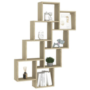 Estante cubo de pared contrachapado roble Sonoma 90x15x119 cm - Vetonek