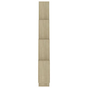 Estante cubo de pared contrachapado roble Sonoma 90x15x119 cm - Vetonek