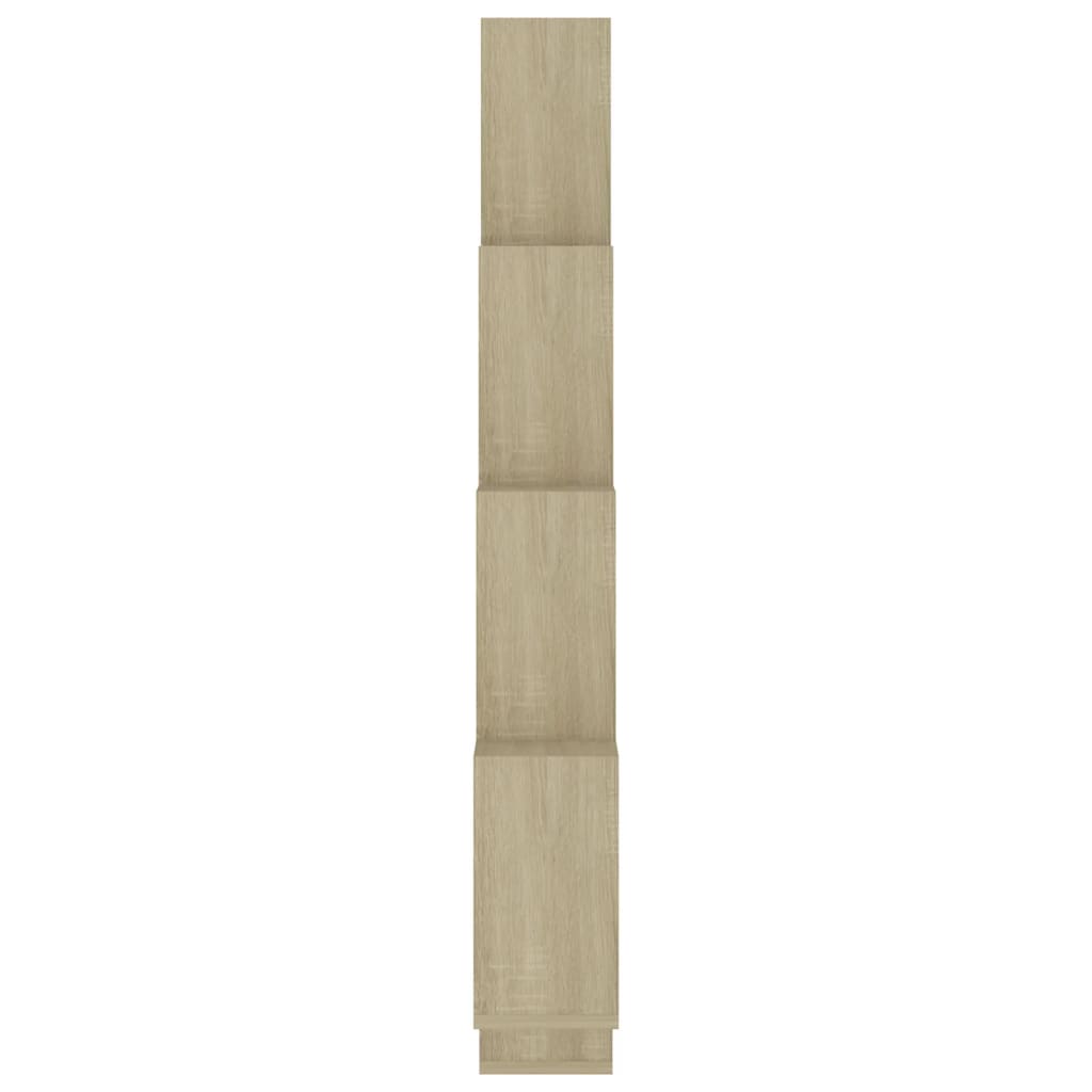 Estante cubo de pared contrachapado roble Sonoma 90x15x119 cm - Vetonek