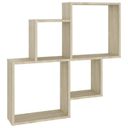 Vetonek Estante cubo de pared contrachapado roble Sonoma 80x15x78,5 cm