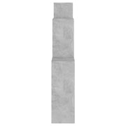 Estante cubo de pared contrachapado gris hormigón 80x15x78,5 cm v6814 - Vetonek