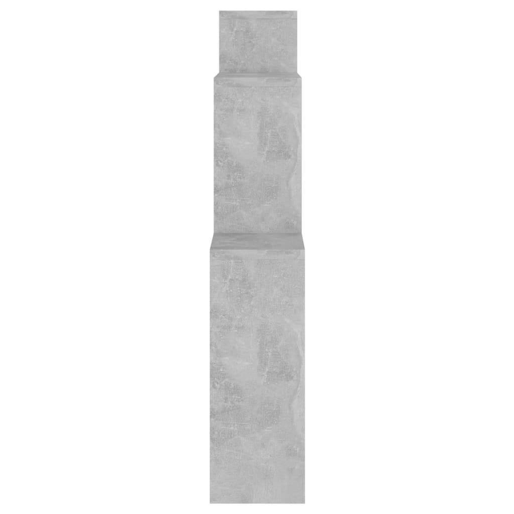 Estante cubo de pared contrachapado gris hormigón 80x15x78,5 cm v6814 - Vetonek