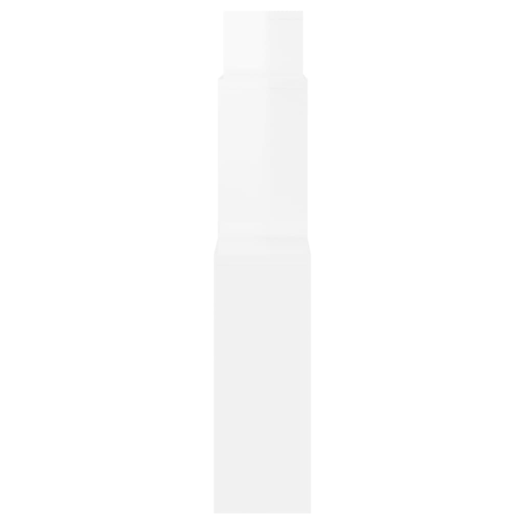 Estante cubo de pared contrachapado blanco brillo 80x15x78,5 cm - Vetonek