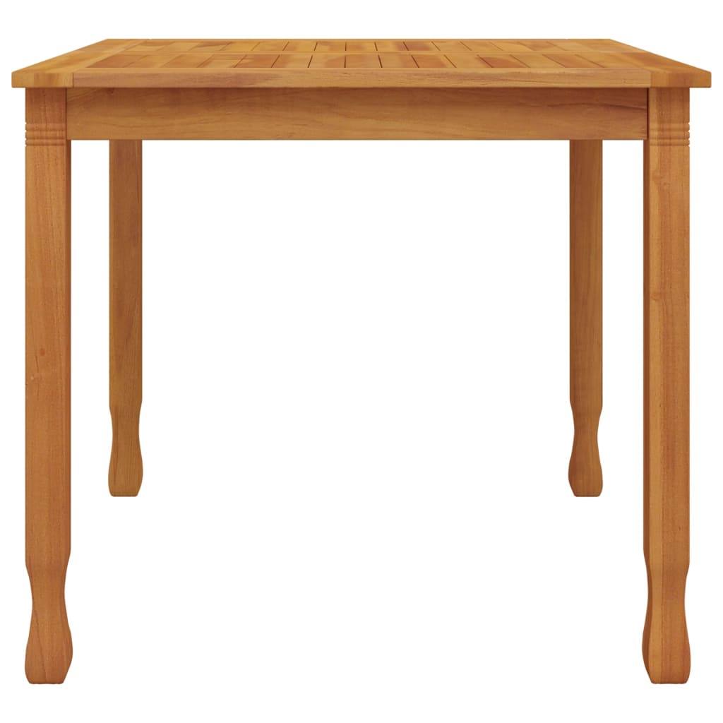 Mesa de comedor de jardín madera maciza de teca 85x85x75 cm