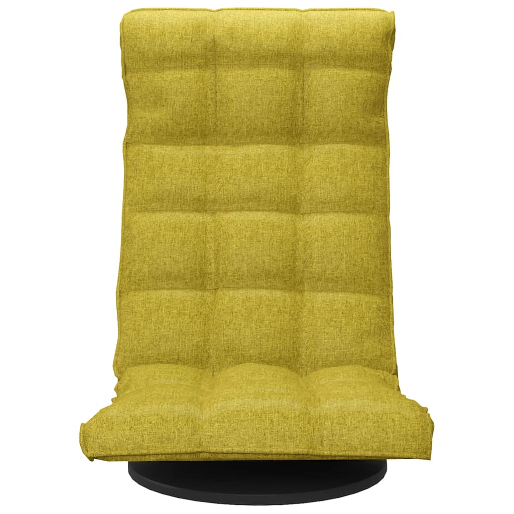 Silla de suelo giratoria tela verde vidaXL