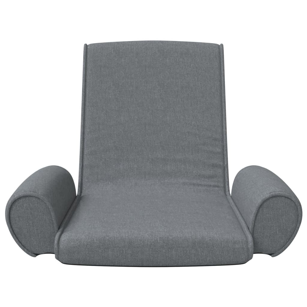 Light gray folding floor chair