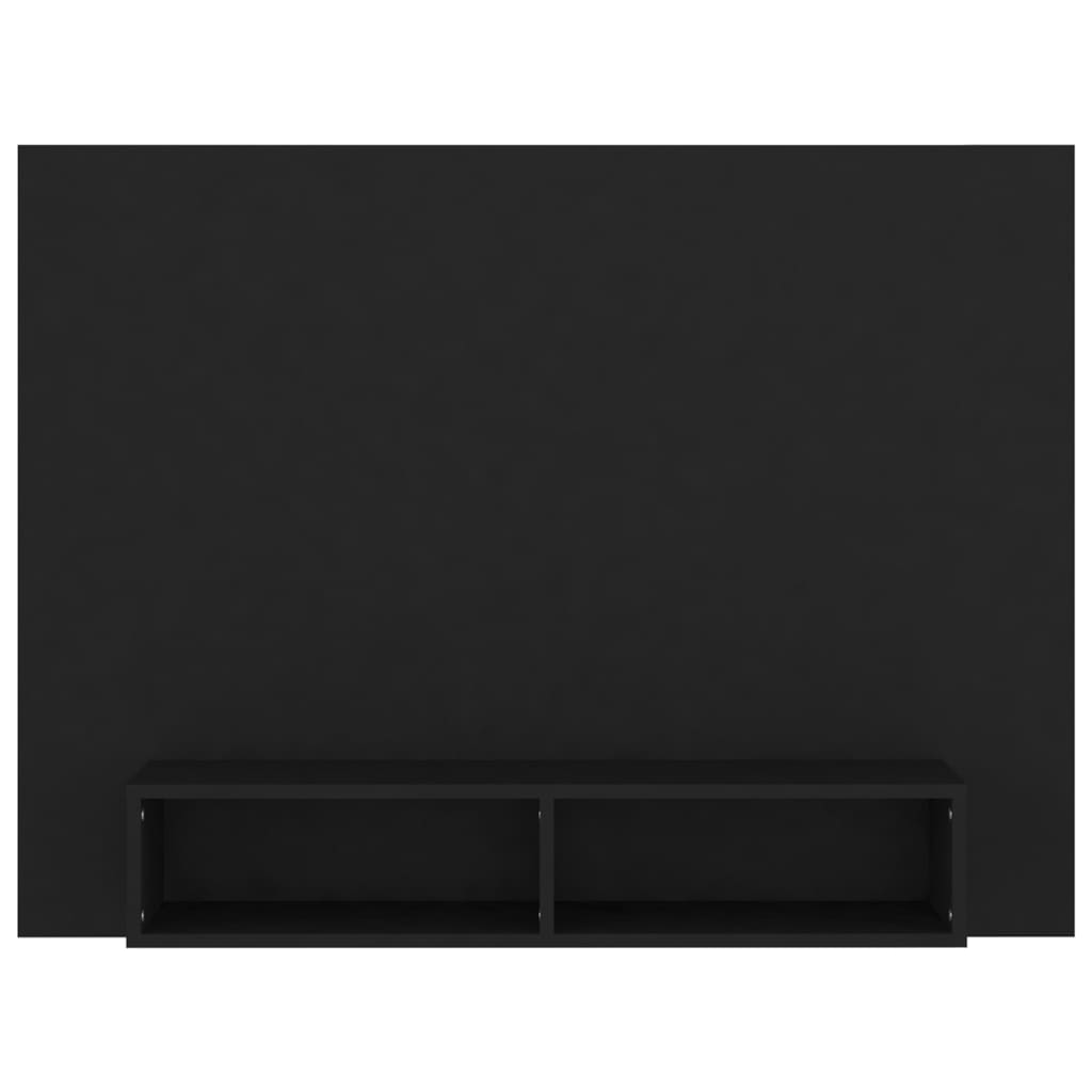 Black wooden tv furniture 120x23,5x90 cm