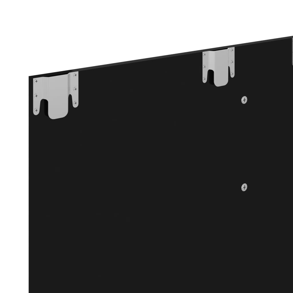 Mueble TV de pared contrachapado negro brillante 120x23,5x90 cm vidaXL