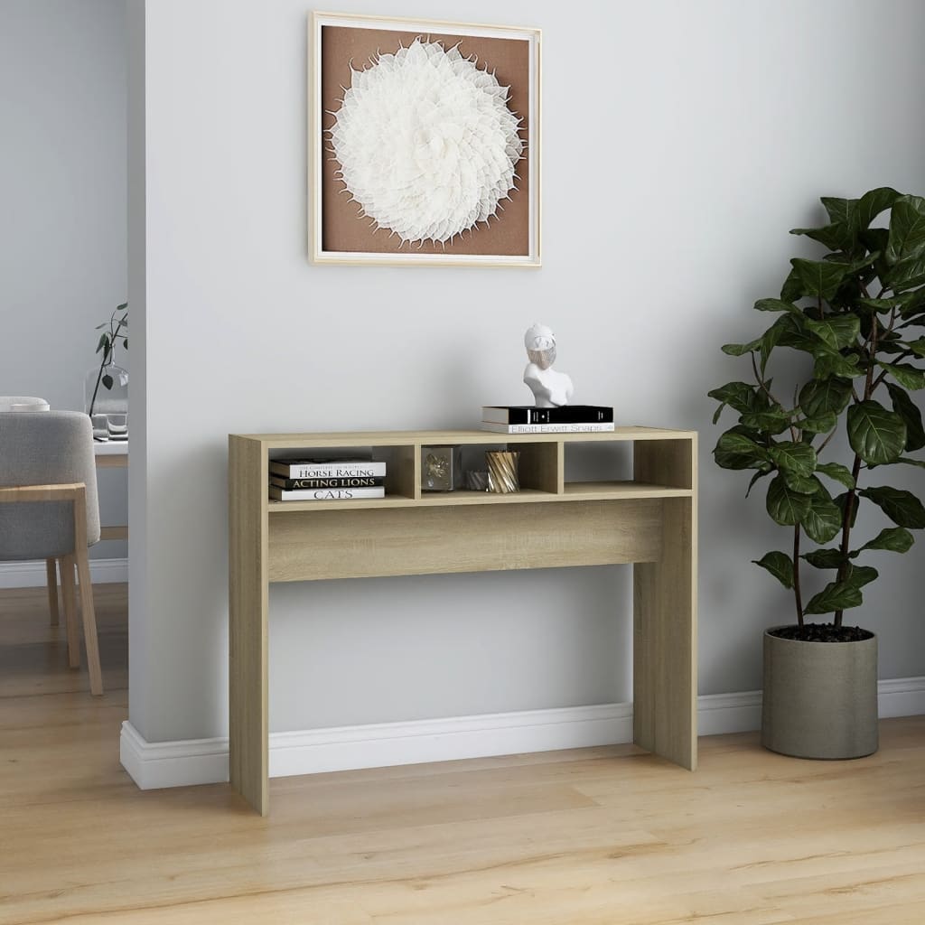 Sonoma Roble Wood Console Tabella 105x30x80 cm