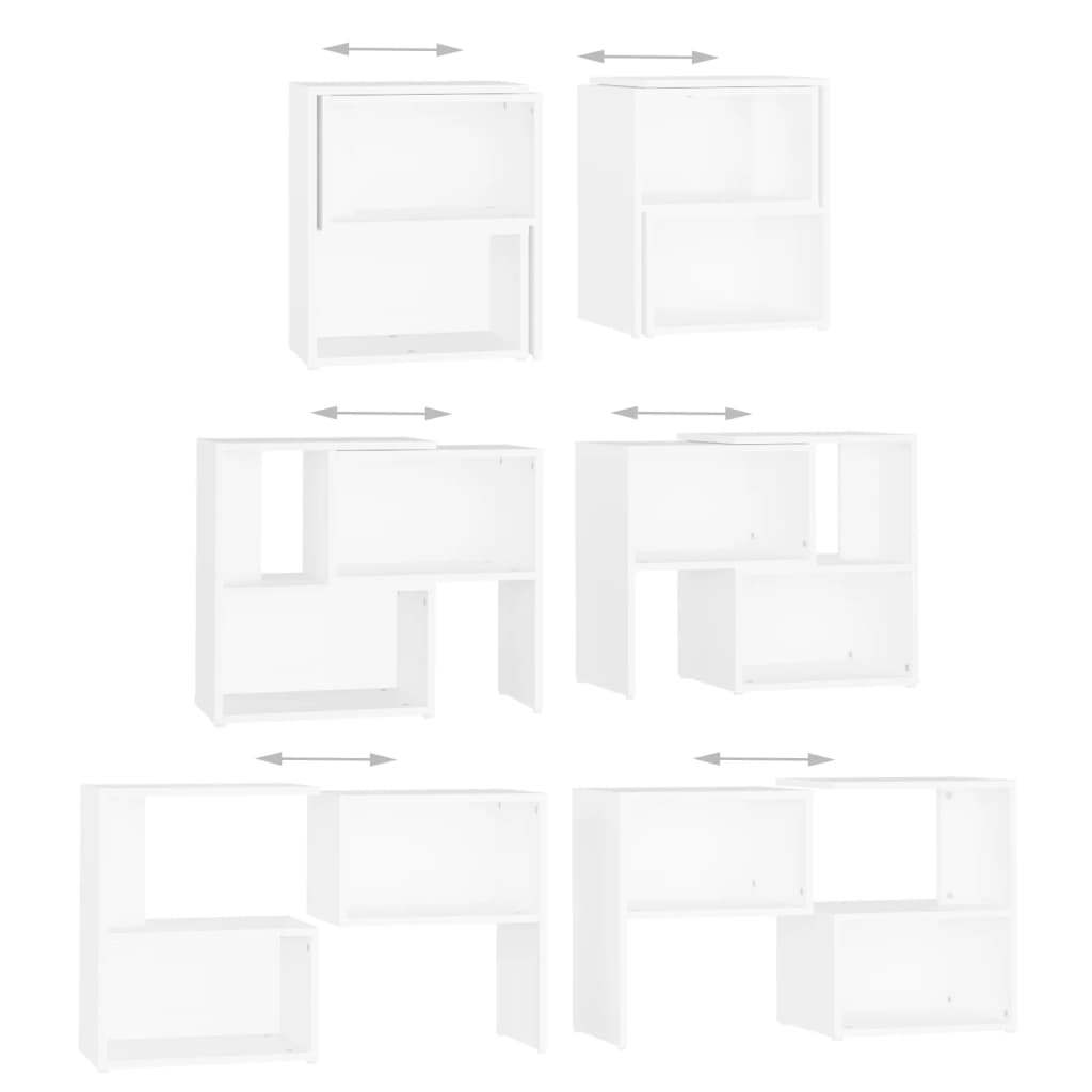 Mueble para TV de madera blanco 104x30x52 cm vidaXL