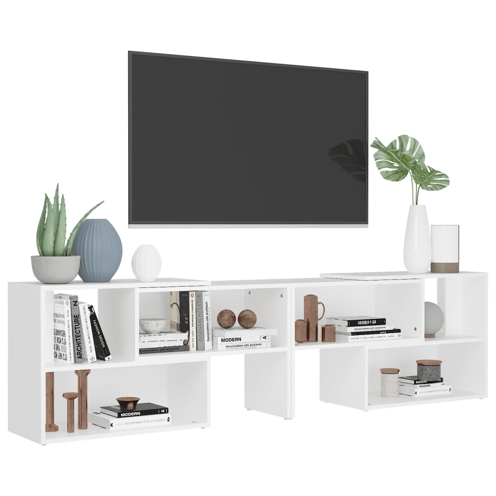 Mueble de TV madera blanco 149x30x52 cm vidaXL