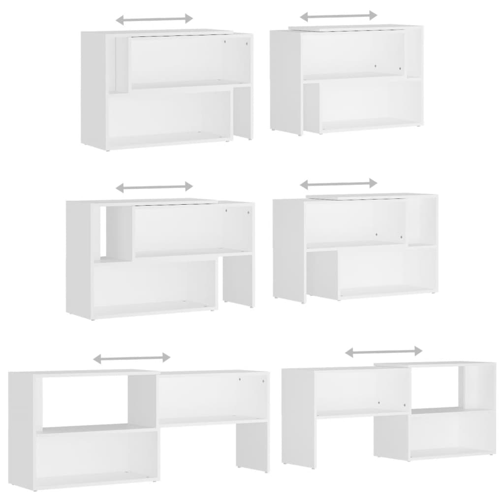 Mueble de TV madera blanco 149x30x52 cm vidaXL