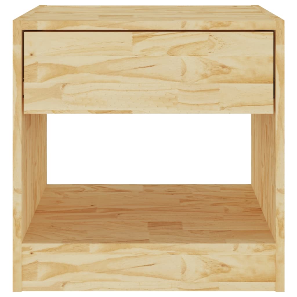 Mesita de noche madera maciza de pino 40x31x40 cm - Vetonek