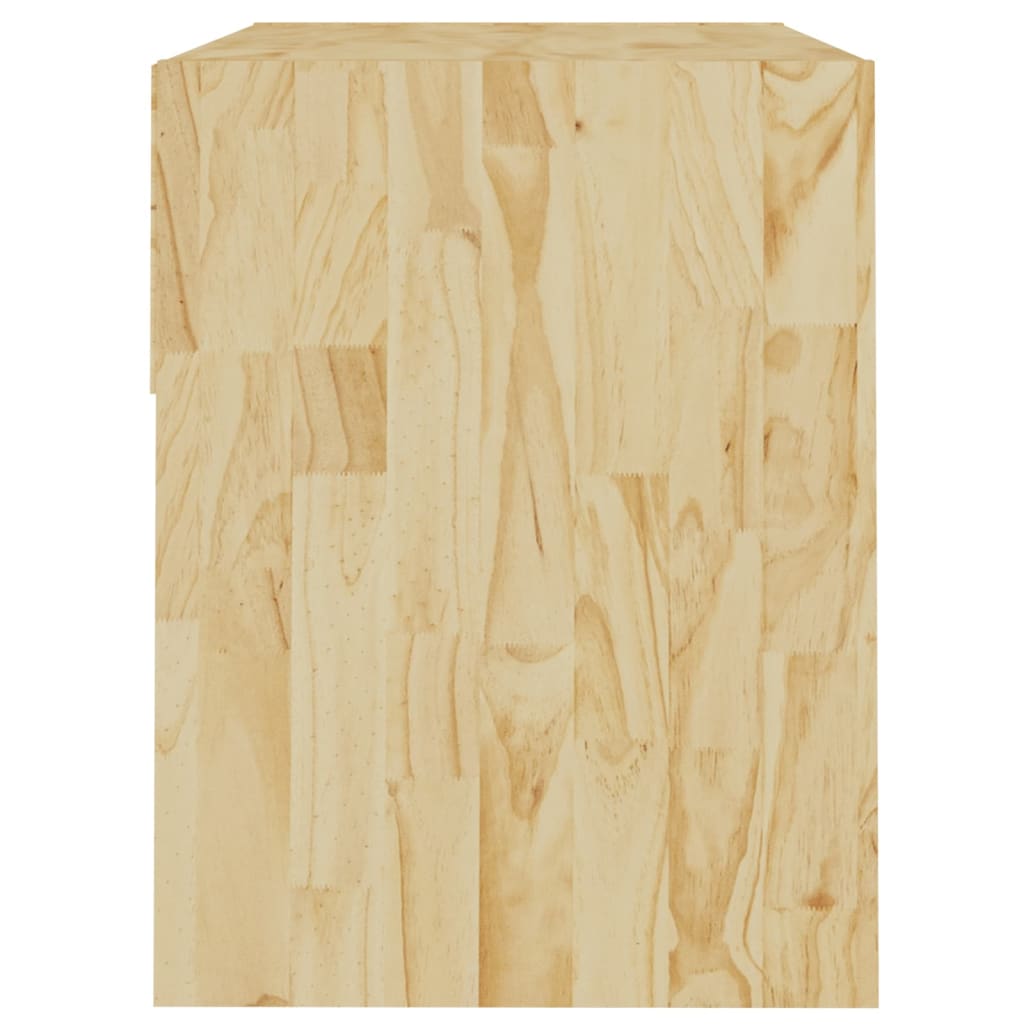 Mesita de noche madera maciza de pino 40x31x40 cm - Vetonek