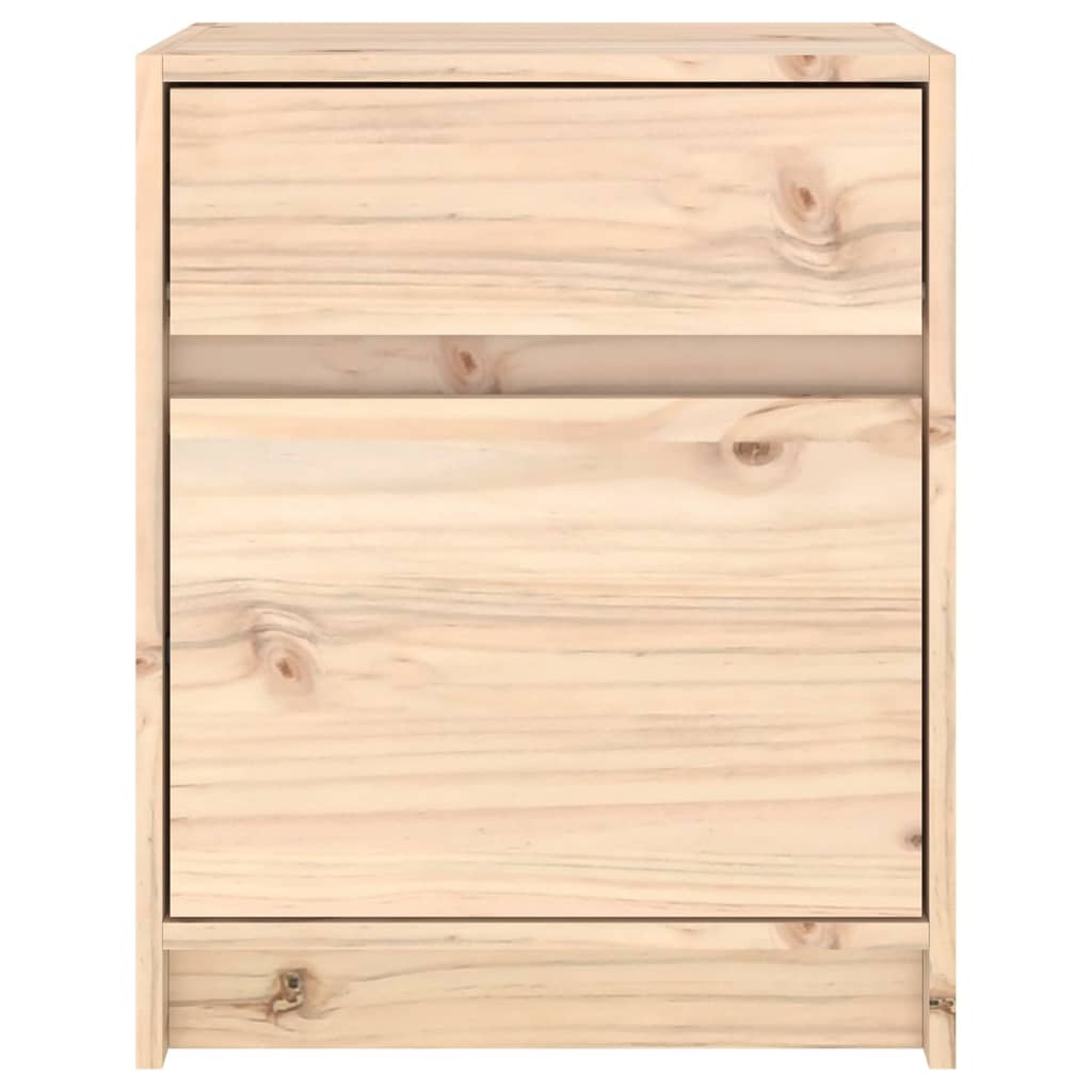 Mesitas de noche 2 uds madera maciza de pino 40x31x50 cm - Vetonek