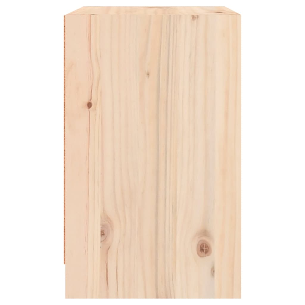 Mesitas de noche 2 uds madera maciza de pino 40x31x50 cm - Vetonek