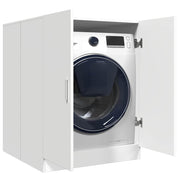 White washing machine cabinet 71x71.5x91.5 cm v9606 Vetonek