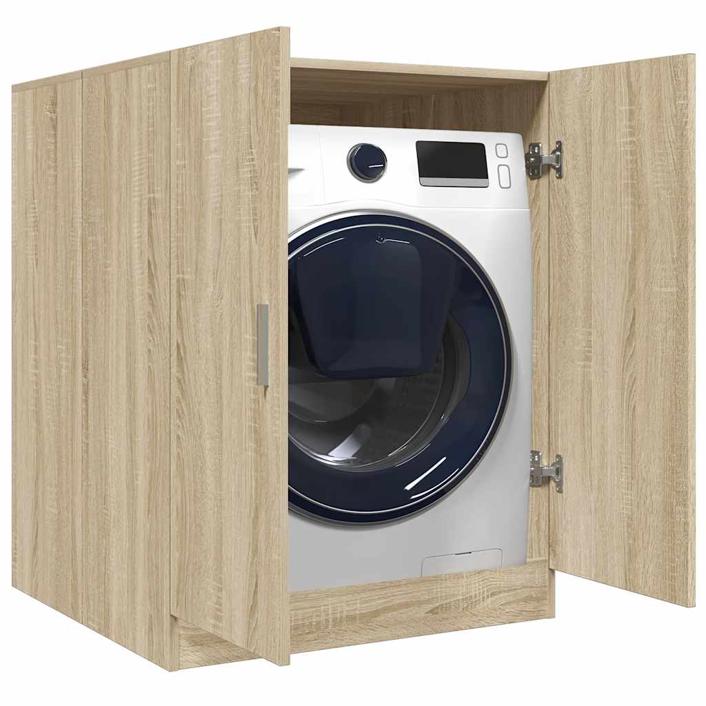 Sonoma oak washing machine cabinet 71x71.5x91.5 cm v9637 Vetonek