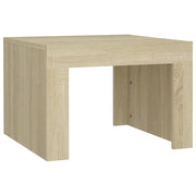 Mesa de centro de madera contrachapada color roble 50x50x35 cm V0909 Vetonek