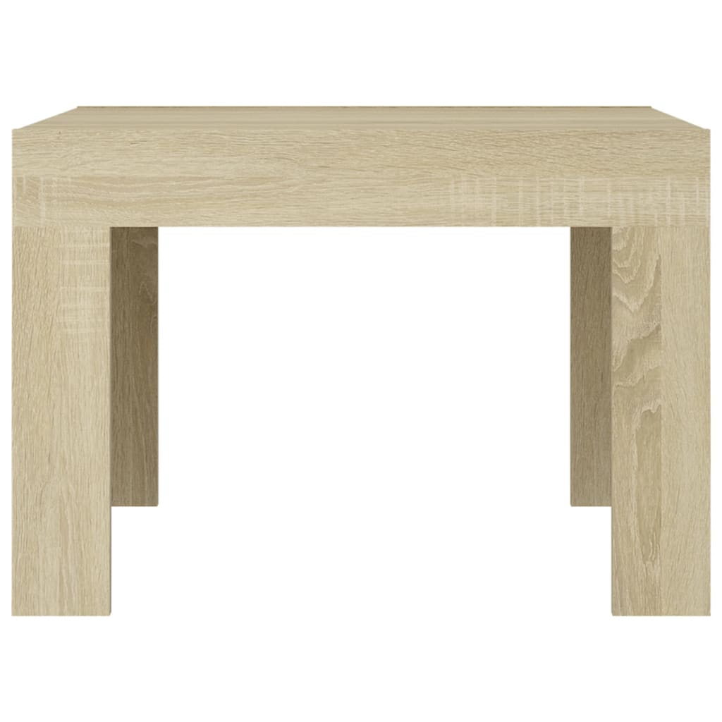 Mesa de centro de madera contrachapada color roble 50x50x35 cm V0909 Vetonek