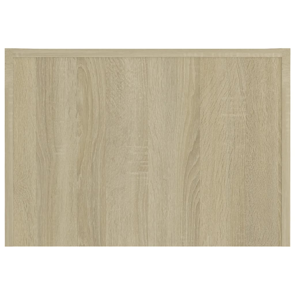 Mesa de centro de madera contrachapada color roble 50x50x35 cm V0909 Vetonek