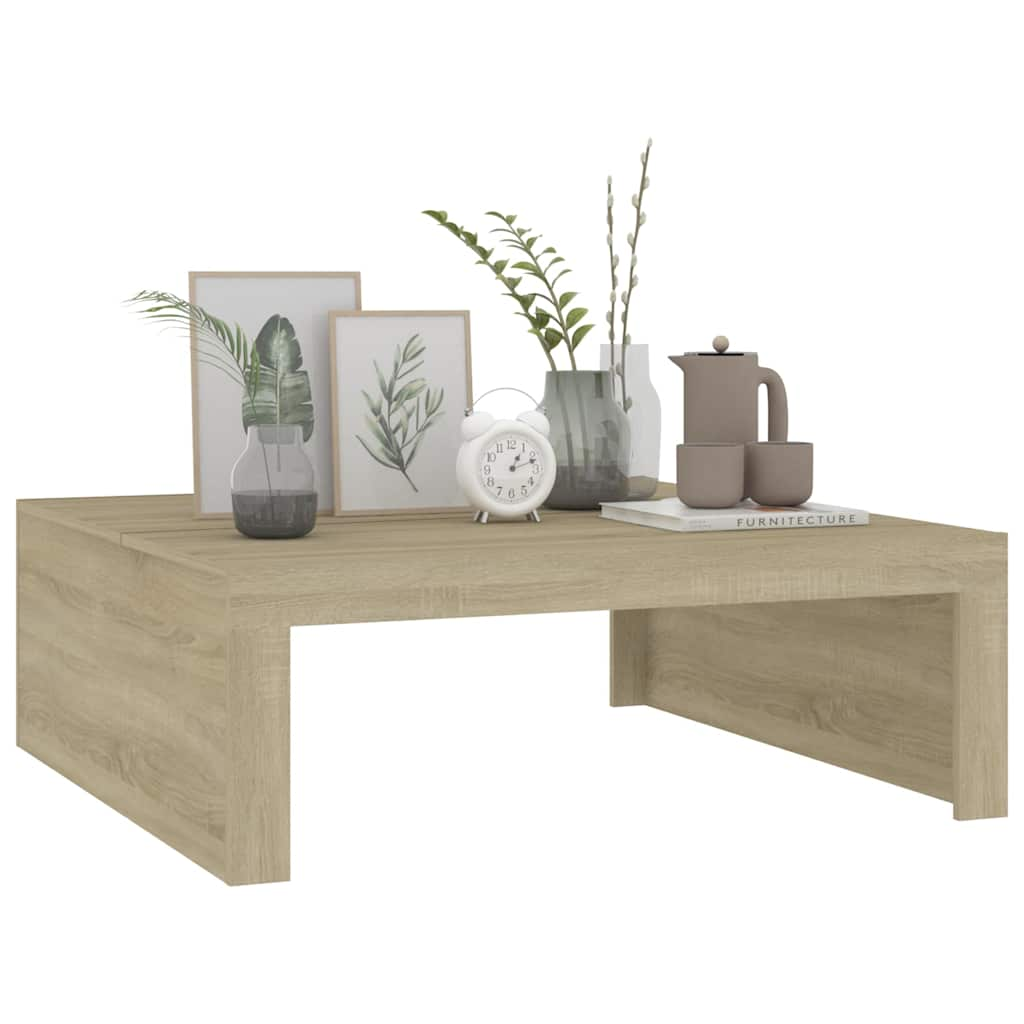 Mesa de centro madera roble Sonoma 100x100x35 cm vidaXL