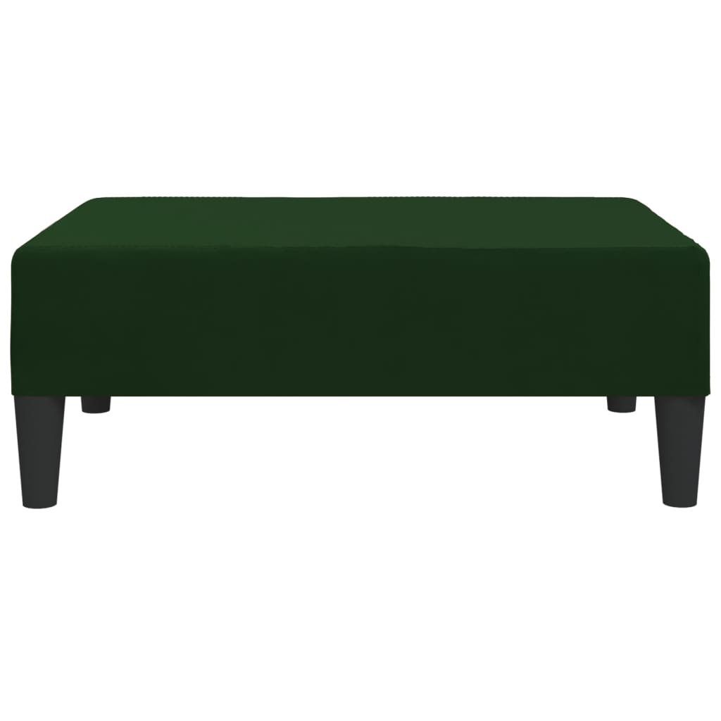 Dark green velvet stool 78x56x32 cm