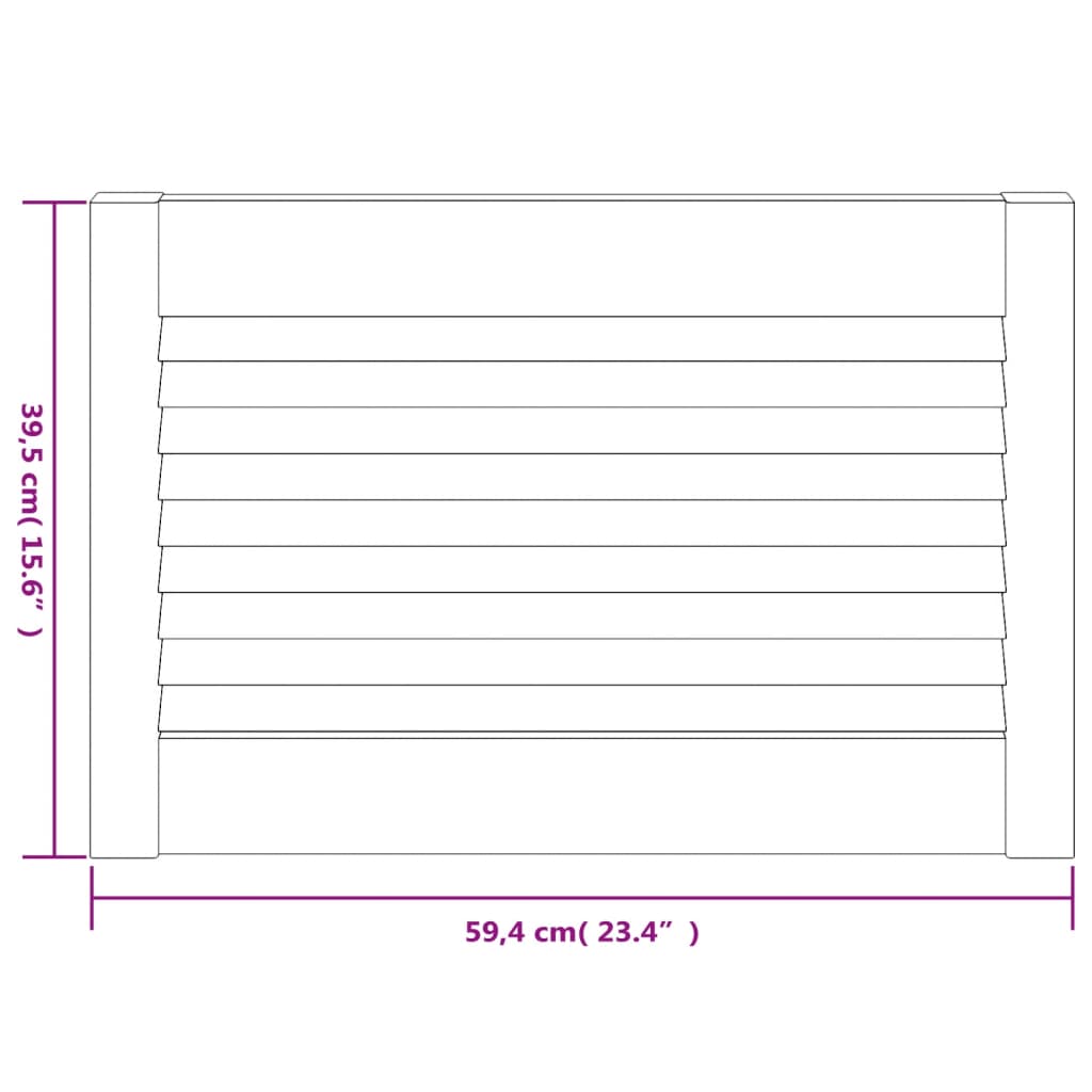 Puerta de armario de lamas madera de pino maciza 39,5x59,4 cm