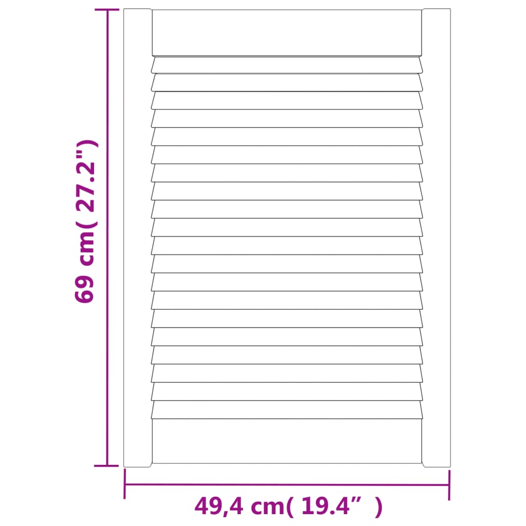 Lamas wardrobe solid pine wood 69x49.4 cm