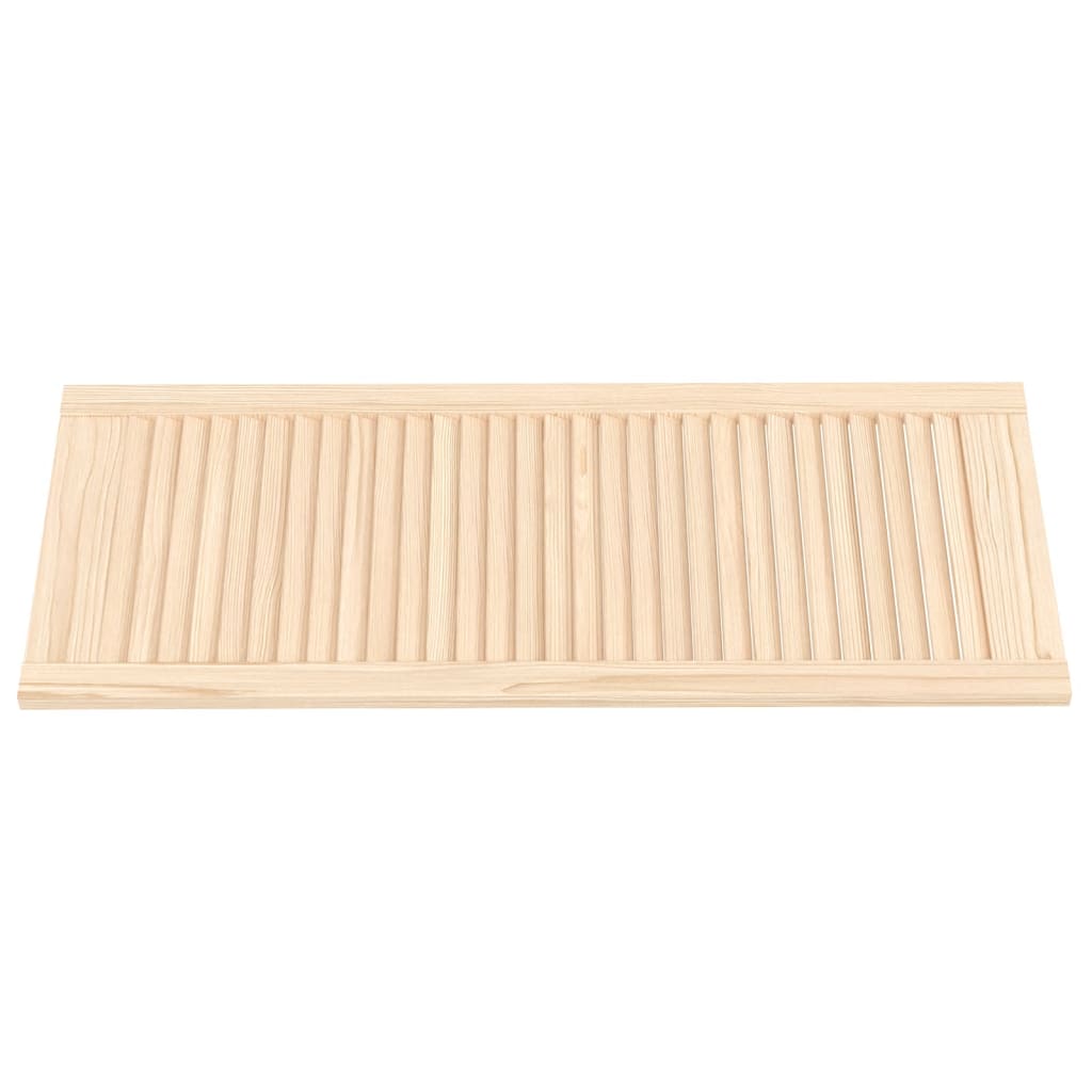 Porte de placard lamas 2 unités Bois de pin 99.3x39.4 cm