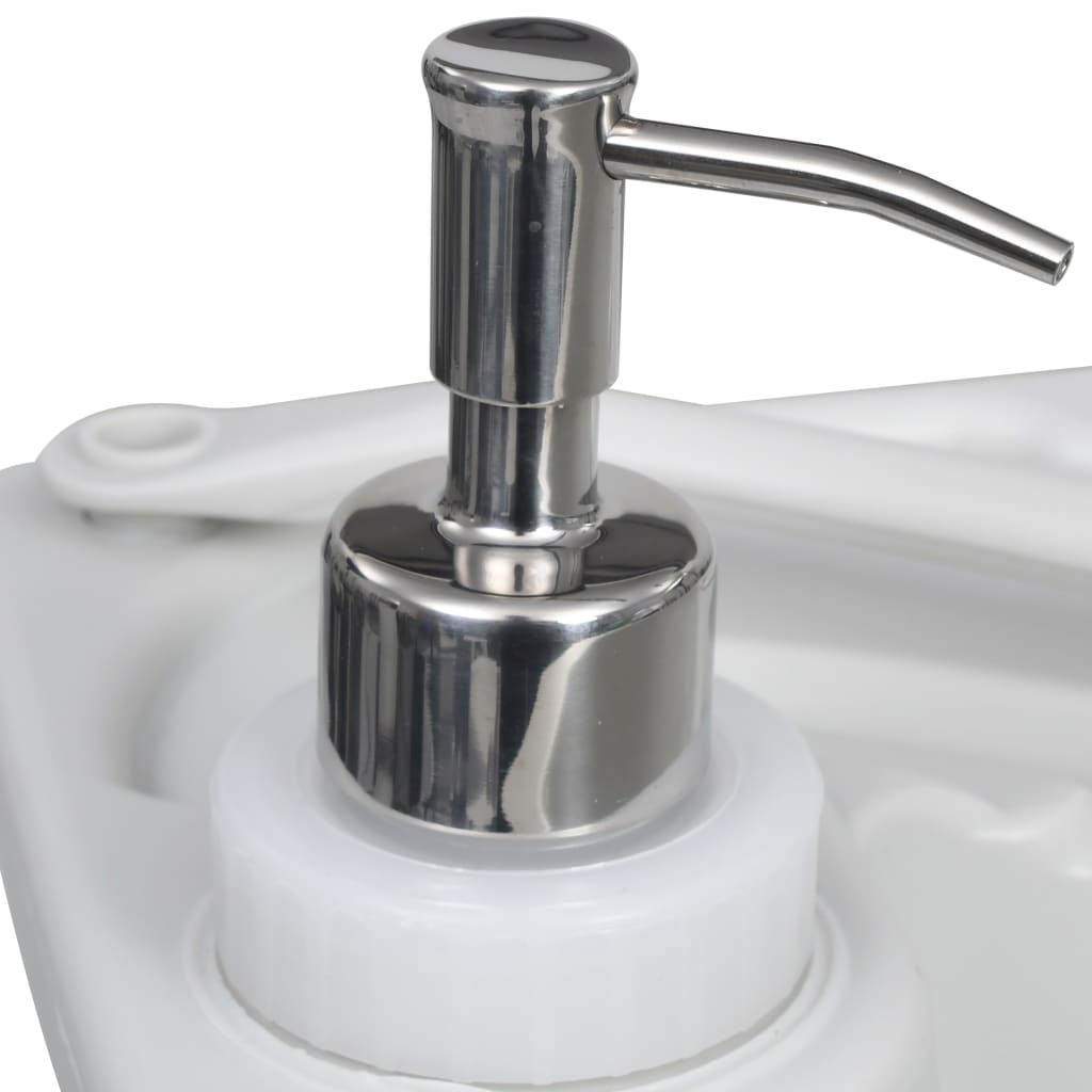 Lavabo portátil para camping con tienda de campaña 20 L vidaXL