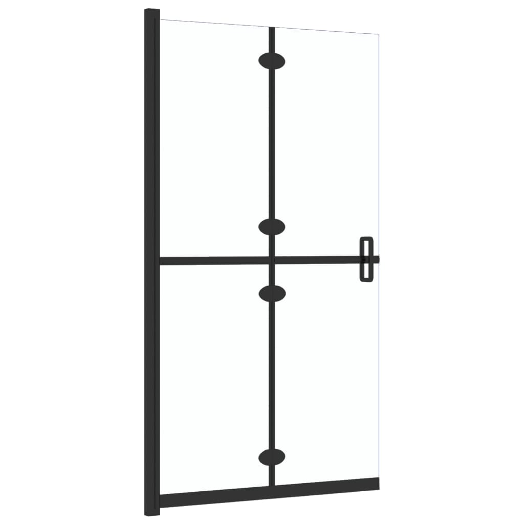 Mampara de ducha plegable vidrio ESG transparente 110x190 cm vidaXL